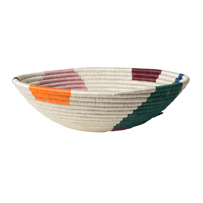 14" Extra Large Multicolor Cheza Round Basket