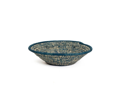 12" Large Niagara Spotted Round Basket - KAZI