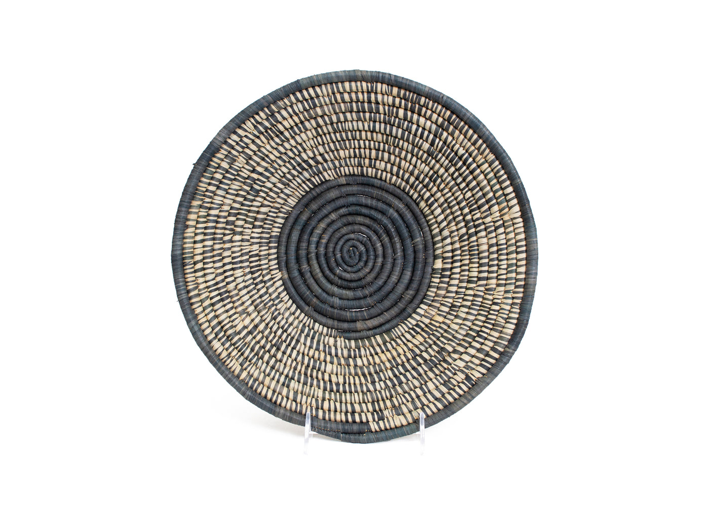12" Large Carbon Spotted Round Basket - KAZI