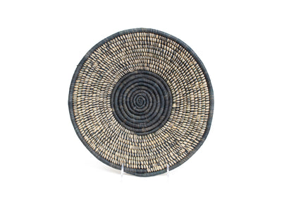 12" Large Carbon Spotted Round Basket - KAZI