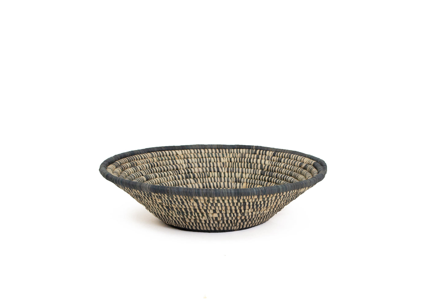 12" Large Carbon Spotted Round Basket - KAZI