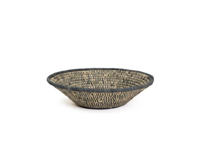 12" Large Carbon Spotted Round Basket - KAZI