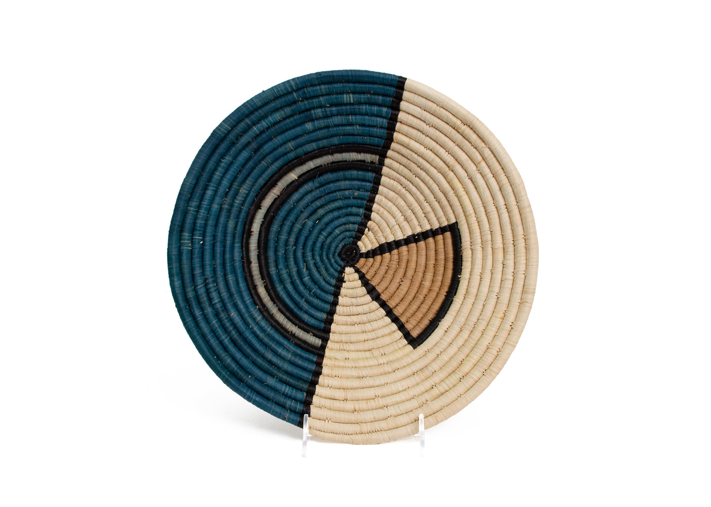 12" Large Camel Soleil Round Basket - KAZI