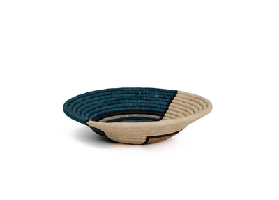 12" Large Camel Soleil Round Basket - KAZI