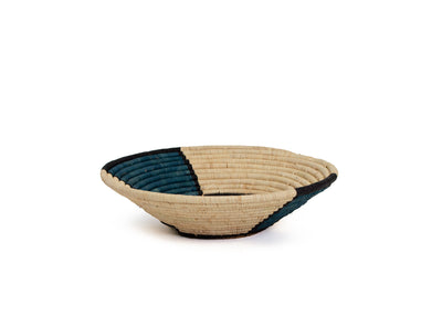 12" Large Camel Totemic Round Basket - KAZI