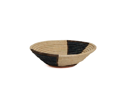 12" Large Peach Totemic Round Basket - KAZI