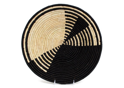 16" Jumbo Black Geo Roulette Round Basket - KAZI