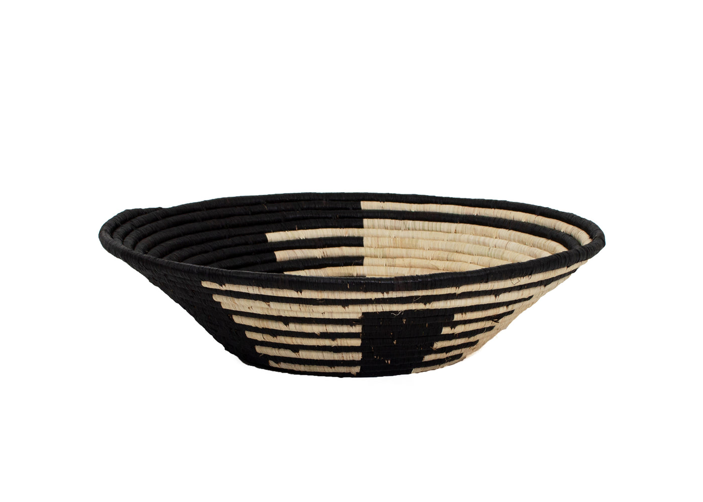 16" Jumbo Black Geo Roulette Round Basket - KAZI