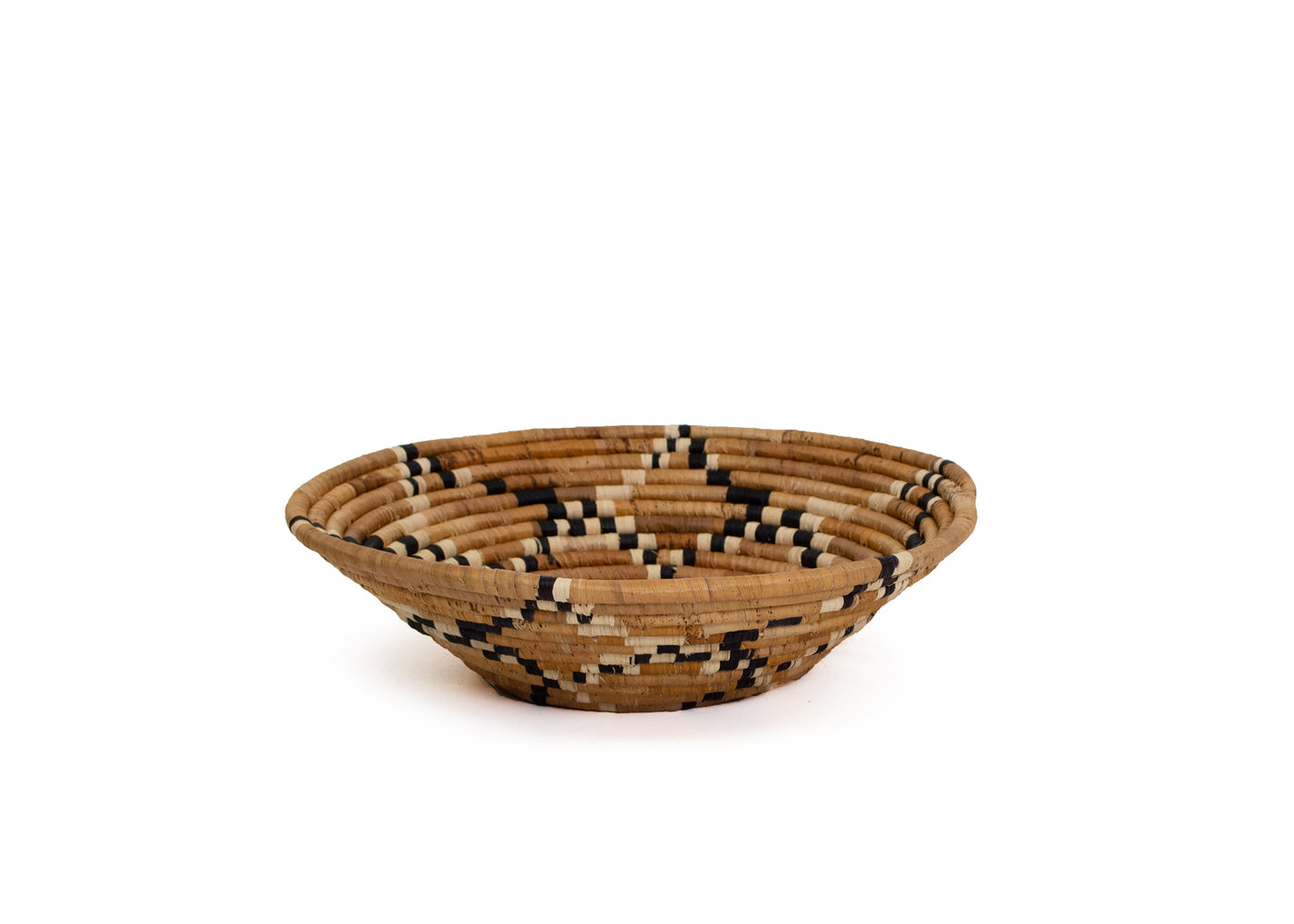 12" Large Banana Bark Hope Round Basket - KAZI