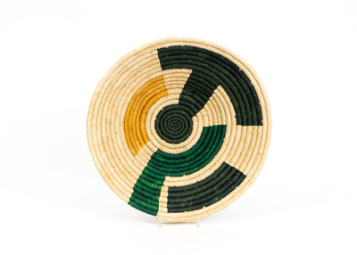 12" Large Forest Bud Maze Round Basket - KAZI