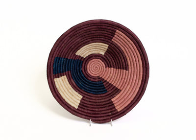 12" Large Blossom Maze Round Basket - KAZI