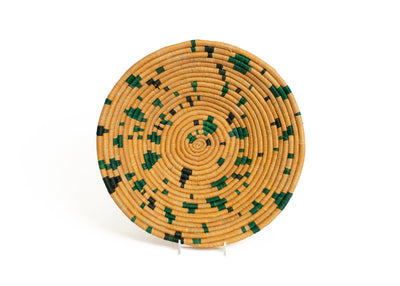 12" Large Goldenrod Terrazzo Round Basket - KAZI