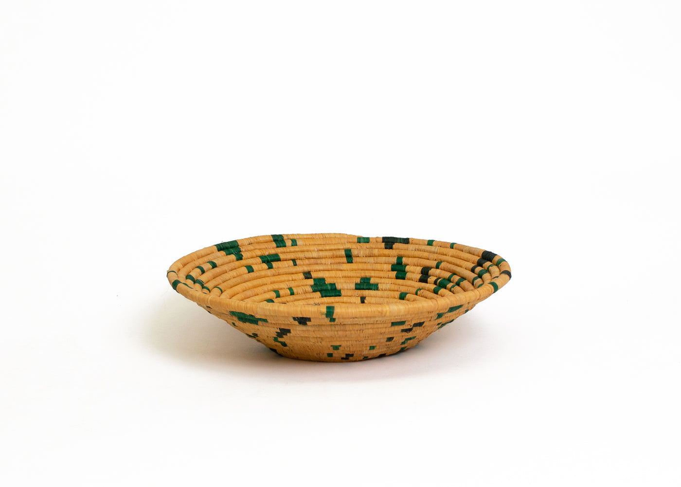 12" Large Goldenrod Terrazzo Round Basket - KAZI