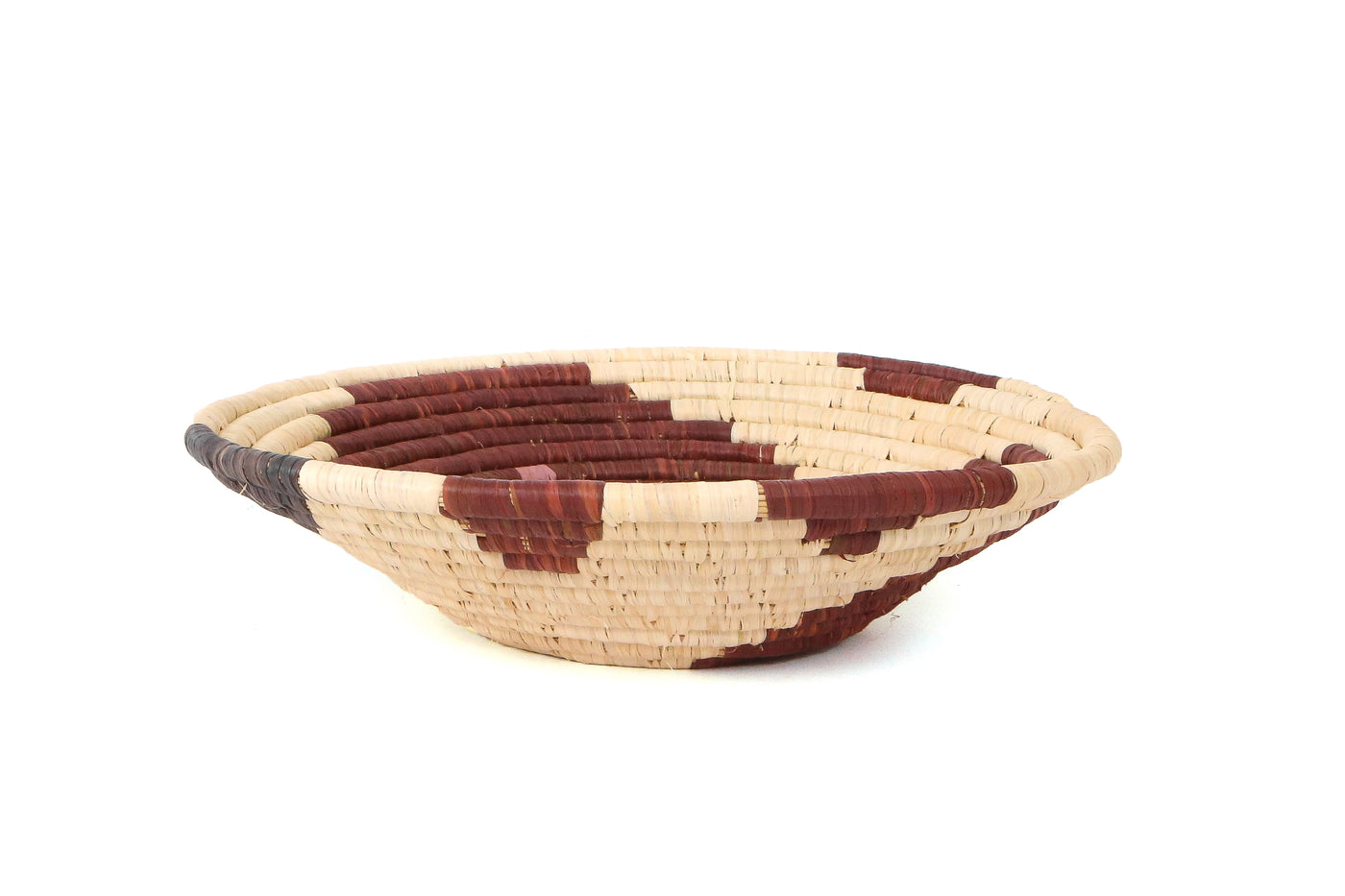 12" Large Merlot Sukari Round Basket - KAZI