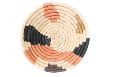 6" Small Peach Sukari Round Basket - KAZI