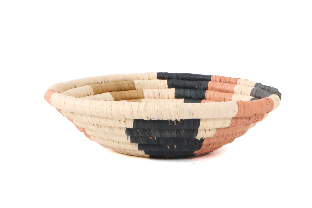 6" Small Peach Sukari Round Basket - KAZI