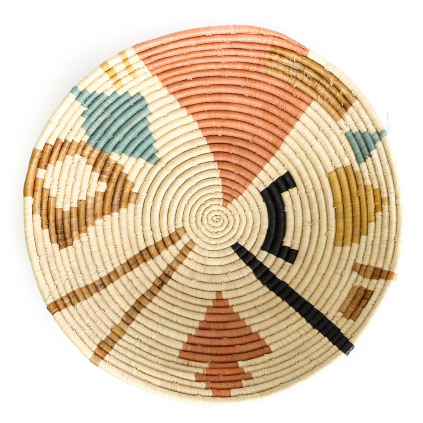 16" Jumbo Peach Ubunifu Round Basket