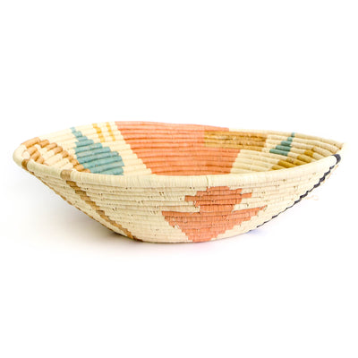 16" Jumbo Peach Ubunifu Round Basket