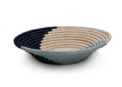 12" Large Blue Night & Ether Unity Round Basket - KAZI