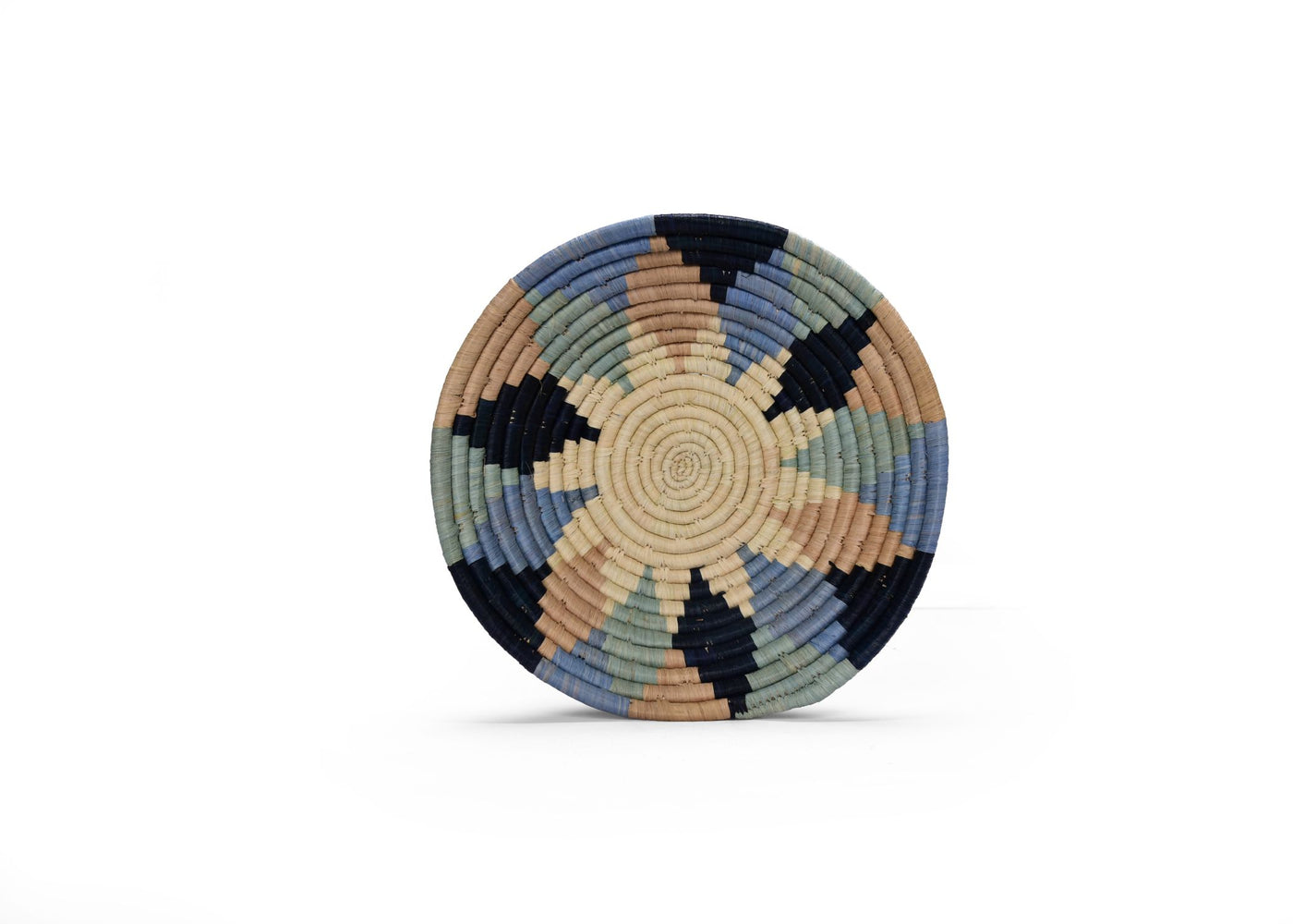 12" Large Colorful Diamond Round Basket - KAZI