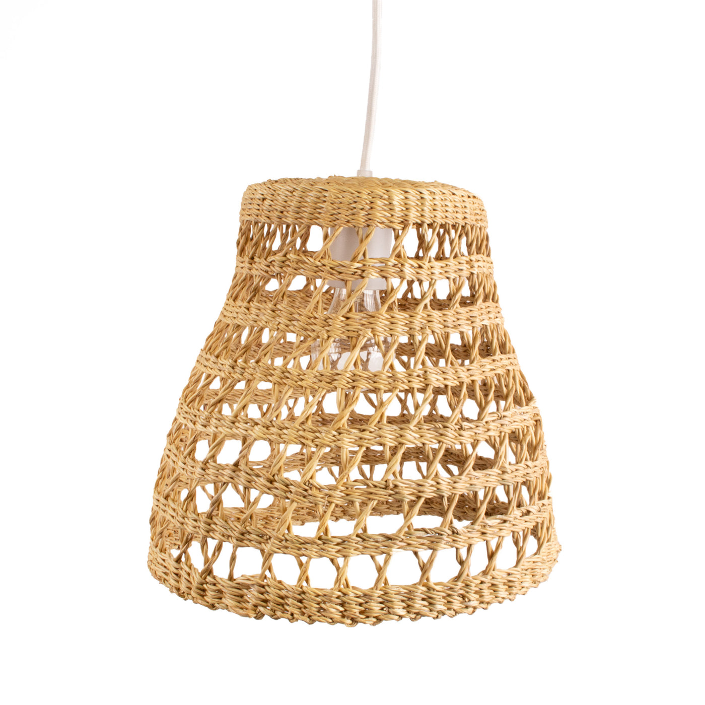 Neutral Lamp Pendant - 10" Laced