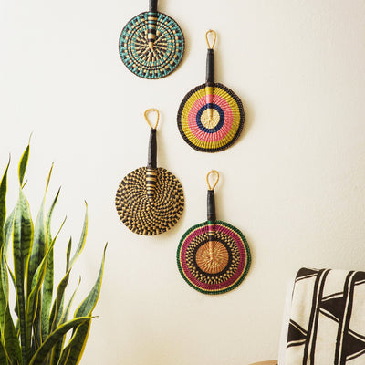 Modern Fan - 14.5" Checkered Round