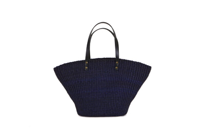 Navy Grass Large Tote Bag - KAZI