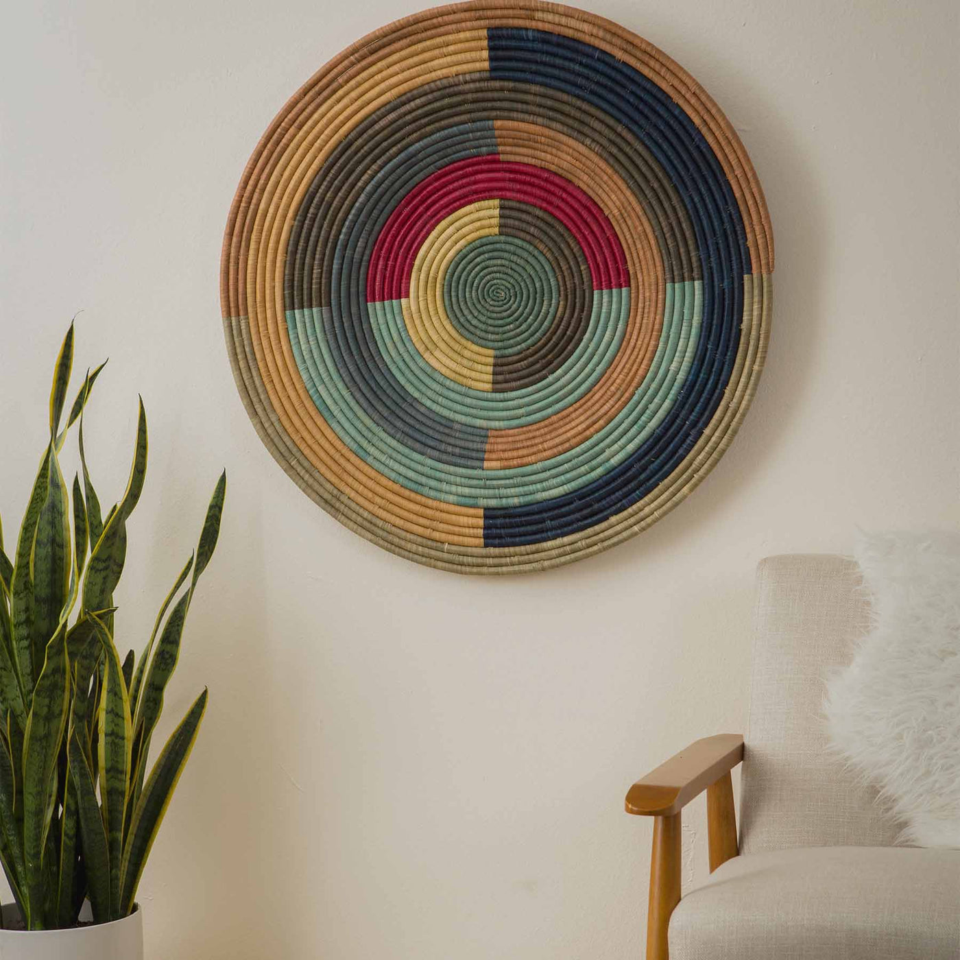 Jumbo Magda Woven Wall Art Plate