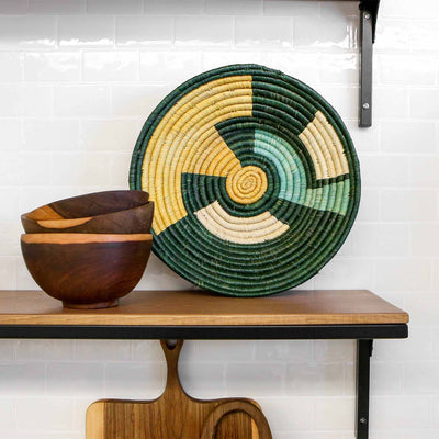 Large Bermuda Maze Round Basket