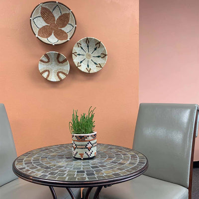 Medium Shades of Sand Round Basket