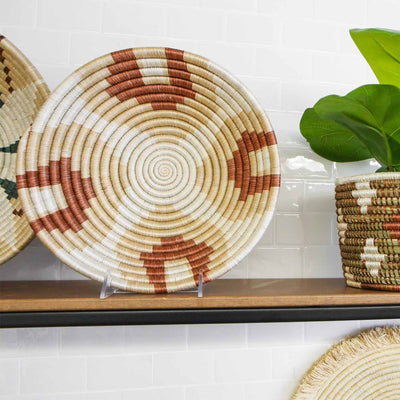 Medium Shades of Sand Round Basket