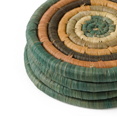 Seda Raffia Coasters, Set of 4