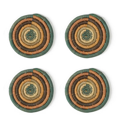 Seda Raffia Coasters, Set of 4