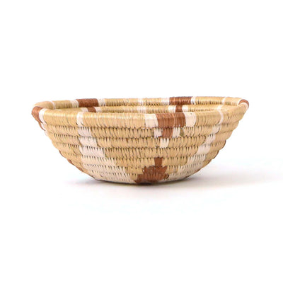 Small Shades of Sand Round Basket