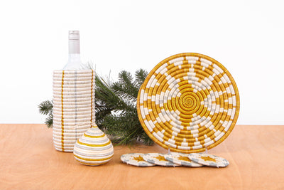 10" Zahabu Metallic Gold Hot Pad - KAZI