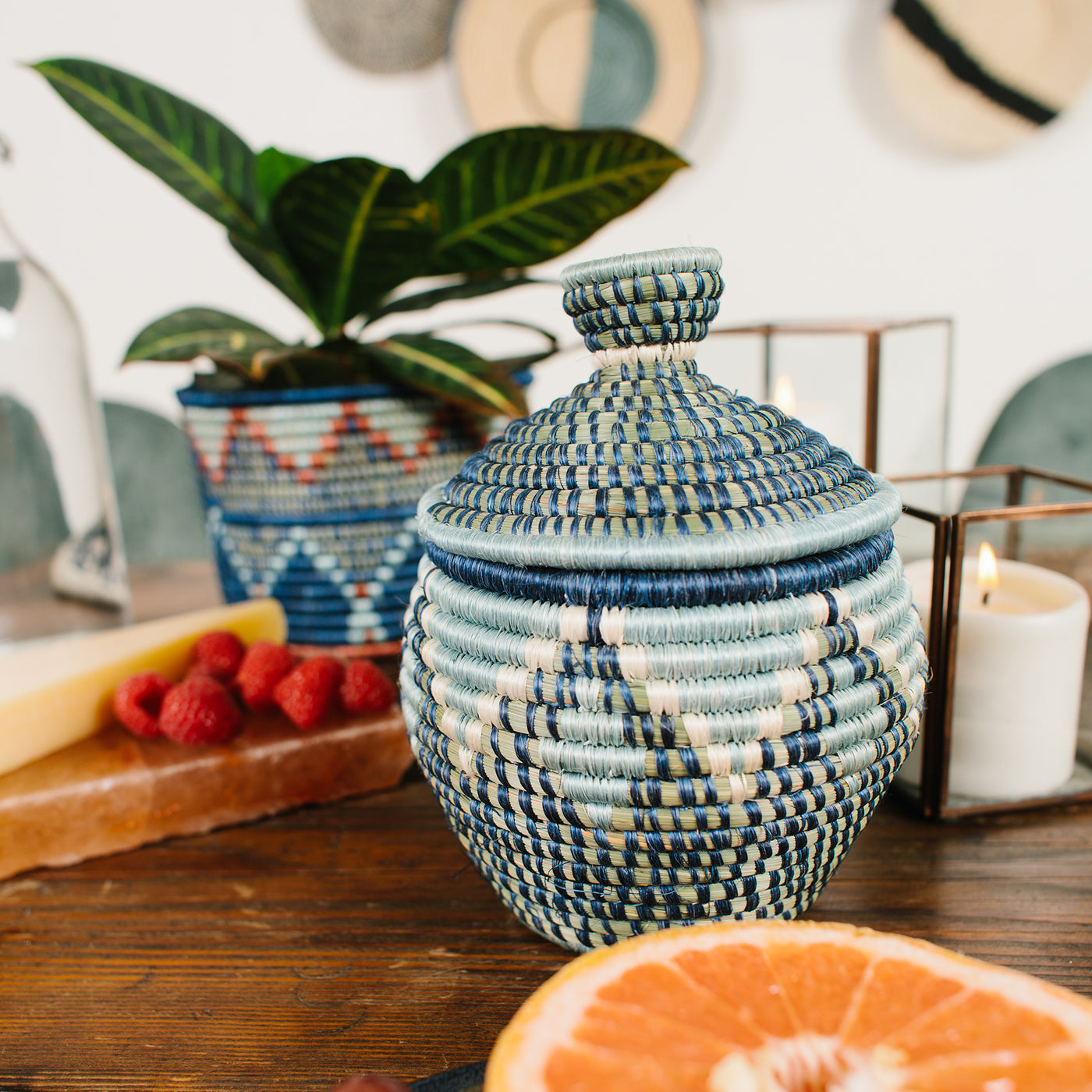 7" Blue Night Inzozi Tapered Planter