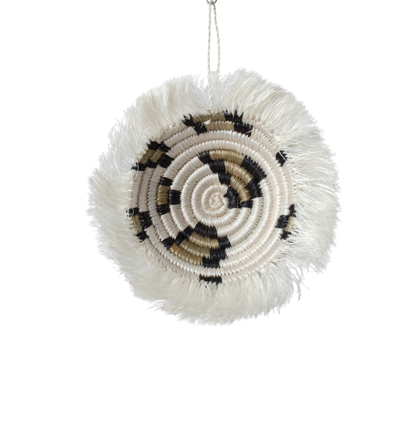 Animal Print Fringed Plate Ornament - KAZI