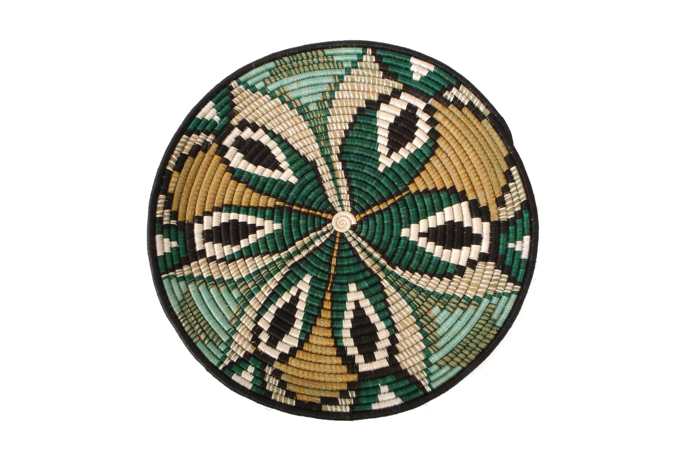 21" Large Ivy Tilda Plate Woven Wall Art Plate - KAZI