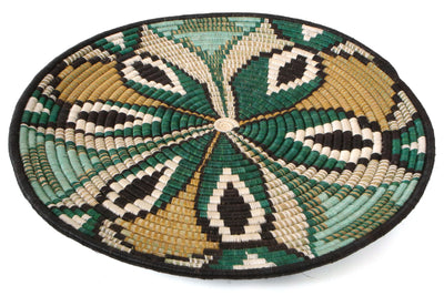 21" Large Ivy Tilda Plate Woven Wall Art Plate - KAZI