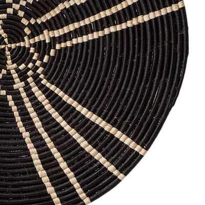 20" Large Sanaa Raffia Woven Wall Art Plate 2