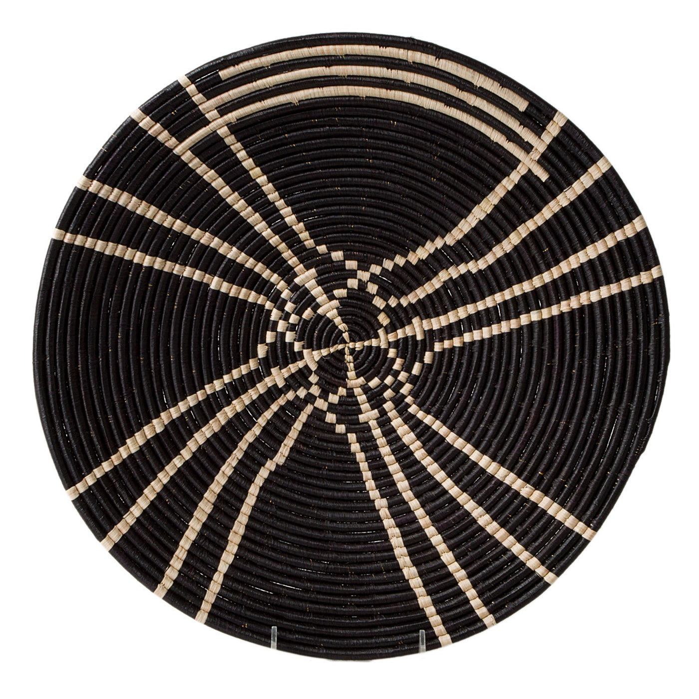 20" Large Sanaa Raffia Woven Wall Art Plate 2