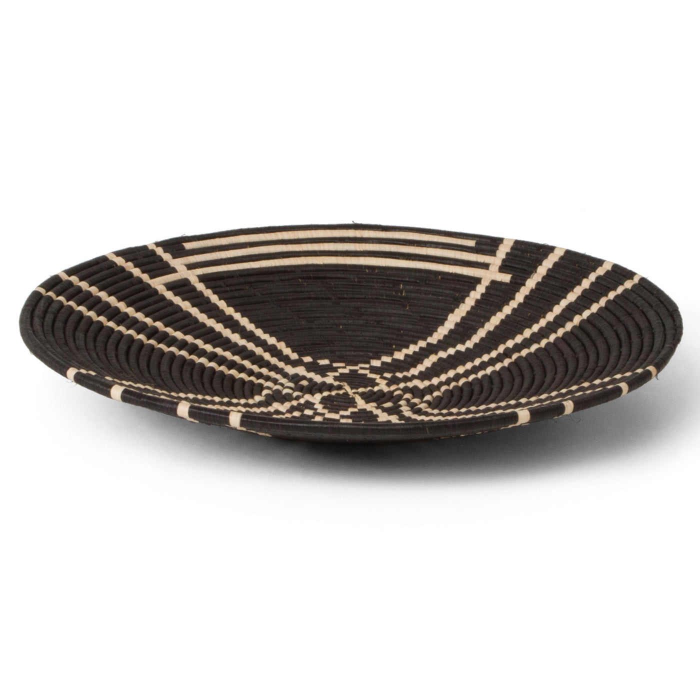 20" Large Sanaa Raffia Woven Wall Art Plate 2