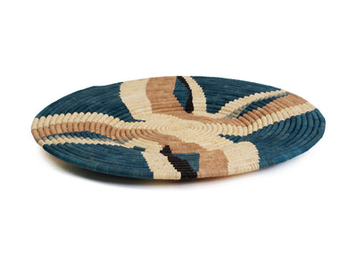 21" Large Nicola Camel Woven Wall Art Plate - KAZI