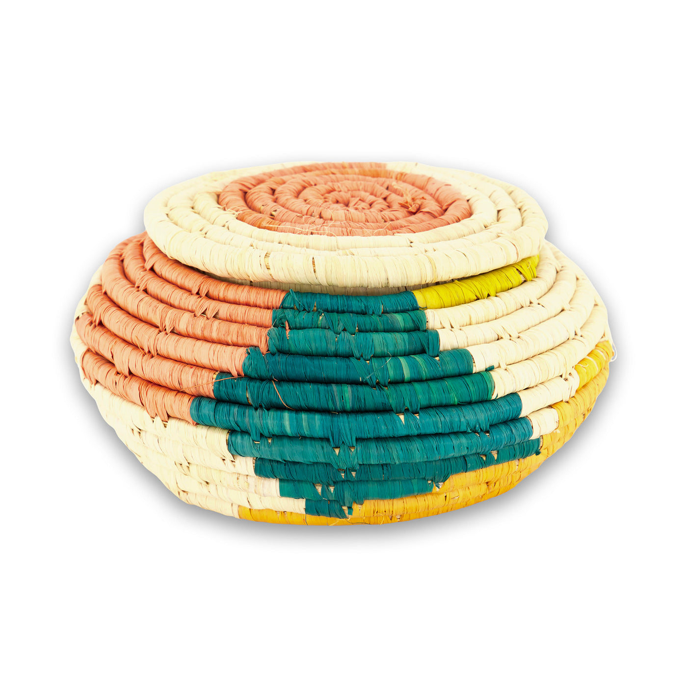 Seratonia Lidded Basket - 6" Vibrance