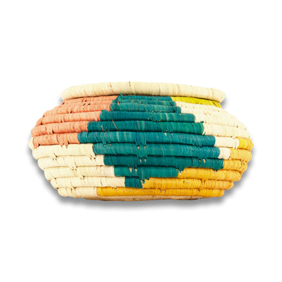 Seratonia Lidded Basket - 6" Vibrance