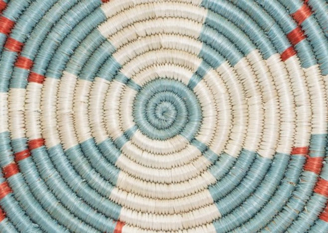 10" Silver Blue + Ginger Trivet - KAZI