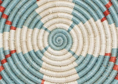 10" Silver Blue + Ginger Trivet - KAZI