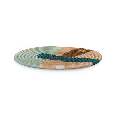 Restorative Table Plate - 10" Abstract Apricot & Seafoam