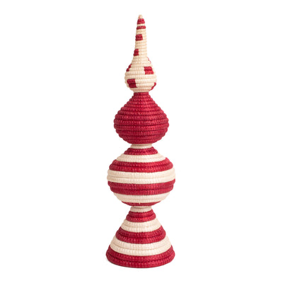 Holiday Tree Topper - 12" Peppermint