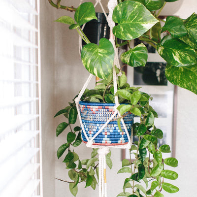 7" Blue Night Inzozi Tapered Planter
